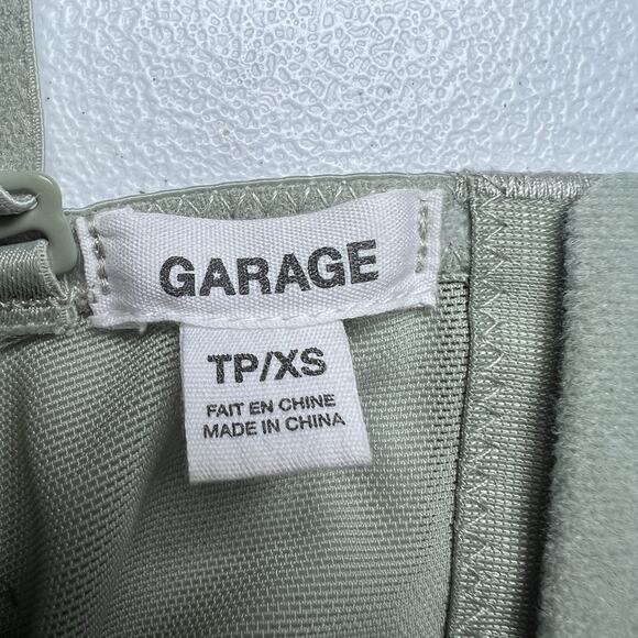 Garage Chrishell Lace‎ Mesh Bustier Size XS Floral Lace Detail Stretchy Cropped - Picture 4 of 7